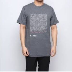 Mammut Mens Sloper TShirt Grey Climbing Outdoor Organic Cotton Top Sz XL